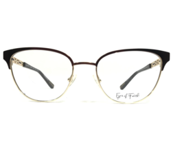 Eyes of Faith Eyeglasses Frames RADIANCE Golden Toffee Brown Gold 53-18-140 - £36.75 GBP