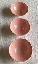 (3) Vintage Boonton Ware Melmac Melamine Pink Berry Desert Bowls - USA #3303-10 - £10.73 GBP