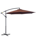 10&#39; Offset Patio Umbrella: Brown - $234.98 CAD