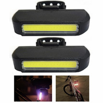 2 Pc Bright Bike Led Light Tail Headlight Bicycle Rear Cycling Flashligh... - $14.24