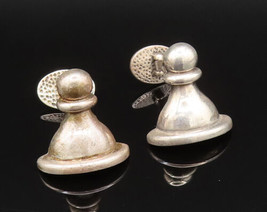 925 Sterling Silver - Vintage Carved Chess Piece &amp; Love Heart Cuff Links- TR3400 - £71.42 GBP