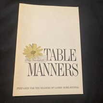 1965 Table Manners Amy Vanderbilt Ladies&#39; Home Journal Booklet Etiquette PB USA - £5.65 GBP