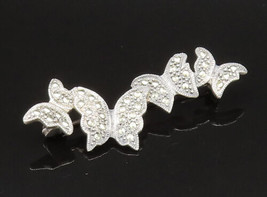 925 Sterling Silver - Vintage Multi Marcasite Butterfly Brooch Pin - BP9585 - £30.31 GBP