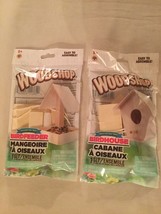 Gift set woodshop bird feeder wood bird house wooden models kit build play - £11.01 GBP