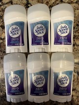 6 Pack - Lady Speed Stick Zero Simple Clean 24H Protection White Solid Deodorant - £22.90 GBP