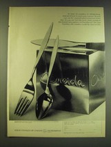 1966 Oneida Wintersong Stainless Silverware Ad - It&#39;s new. It&#39;s Stainless. - £14.76 GBP