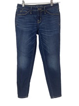 Mossimo Mid Rise Jegging Women Size 4 Blue Denim Jeans Ankle Length - £9.13 GBP