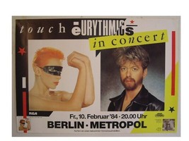 Eurythmics Tour Poster Lennix And Dave Concert - $1,156.20 MXN