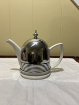 Vintage Hall China Co. Tea Pot Forman Family with Chrome Insulator - £17.98 GBP
