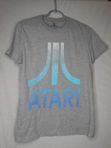 Blue Grey Atari Tee T-Shirt Short Sleeve cotton blend Unisex Sz M Retro ... - $237.89 MXN