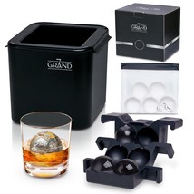 Premium Clear Ice Ball Maker - Crystal Clear Ice Mold 2.4 Inch - Whiskey... - £36.47 GBP