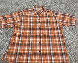 Red Head Brand Co Mens Multi Color Plaid Short Sleeve Button Up Shirt Si... - $11.69