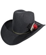 Cowboy Hat Santo Nino Pigalle XXXXX Mexico Sz 6 5/8 US 53 Black Leather ... - $63.01 CAD
