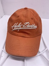 Harley Davidson Adjustable Cap Hat Vehicle Operations York PA Orange Cotton - $25.74
