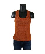 Aerie Tank Top Women&#39;s - Med - Burnt Orange - Crochet - £5.45 GBP