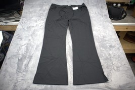 Dickies Pants Womens L Black Flare Pull On Unisex Scrub Medical Uniform ... - $25.72