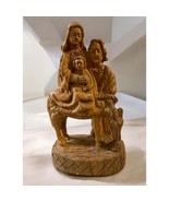Vintage Wooden Carved Mary Joseph Jesus Holy Family Religious Figurine 7... - €23,54 EUR