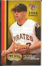 ORIGINAL Vintage 2006 Pittsburgh Pirates Pocket Schedule Jack Wilson - $9.89