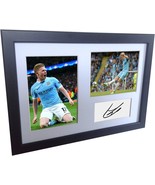 Kevin De Bruyne Signed Black Soccer Manchester City Autographed Photo - £56.86 GBP