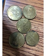 5 Sunoco Millennium Coin Series Coins Great Condition 1999 Nos. 5 6 8  8 3 - $106.11 MXN