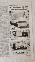 Vintage Paper Ad 1956 RCA Table and Clock Radios - £4.61 GBP