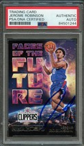 2018-19 Nba Hoops Faces Of The Future #13 Jerome Robinson Signed Card Auto Psa S - £39.95 GBP