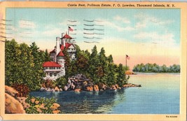 Castle Rest, Pullman Estate F.O. Lowden Thousand Islands New York Postcard 1949 - £11.64 GBP