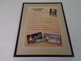 1989 Miller Genuine Draft Beer MGD 11x14 Framed ORIGINAL Vintage Advertisement - $34.64