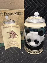 1992 Anheuser Busch Budweiser Endangered Species Series Giant Panda Beer Stein - £11.90 GBP