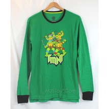 NEW Nickelodeon TMNT Ninja Turtle  Mens Thermal Long Undewear Pajama Top Green - £19.60 GBP