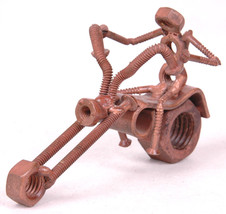 Nuts Bolts Washers Motorcycle Biker Chopper Bike Iron Metal Art Sculpture Harley - £29.41 GBP
