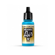 Vallejo Model Air 17 ml Acrylic Paint - Light Sea Blue  - £11.04 GBP