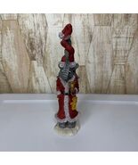 Christmas Elephant Figurine 10&quot; Santa Claus Hobo - $20.00