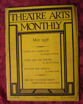 THEATRE ARTS May 1938 Margaret Webster Merrill Denison Barrett H Clark Earl Mohn - £6.24 GBP