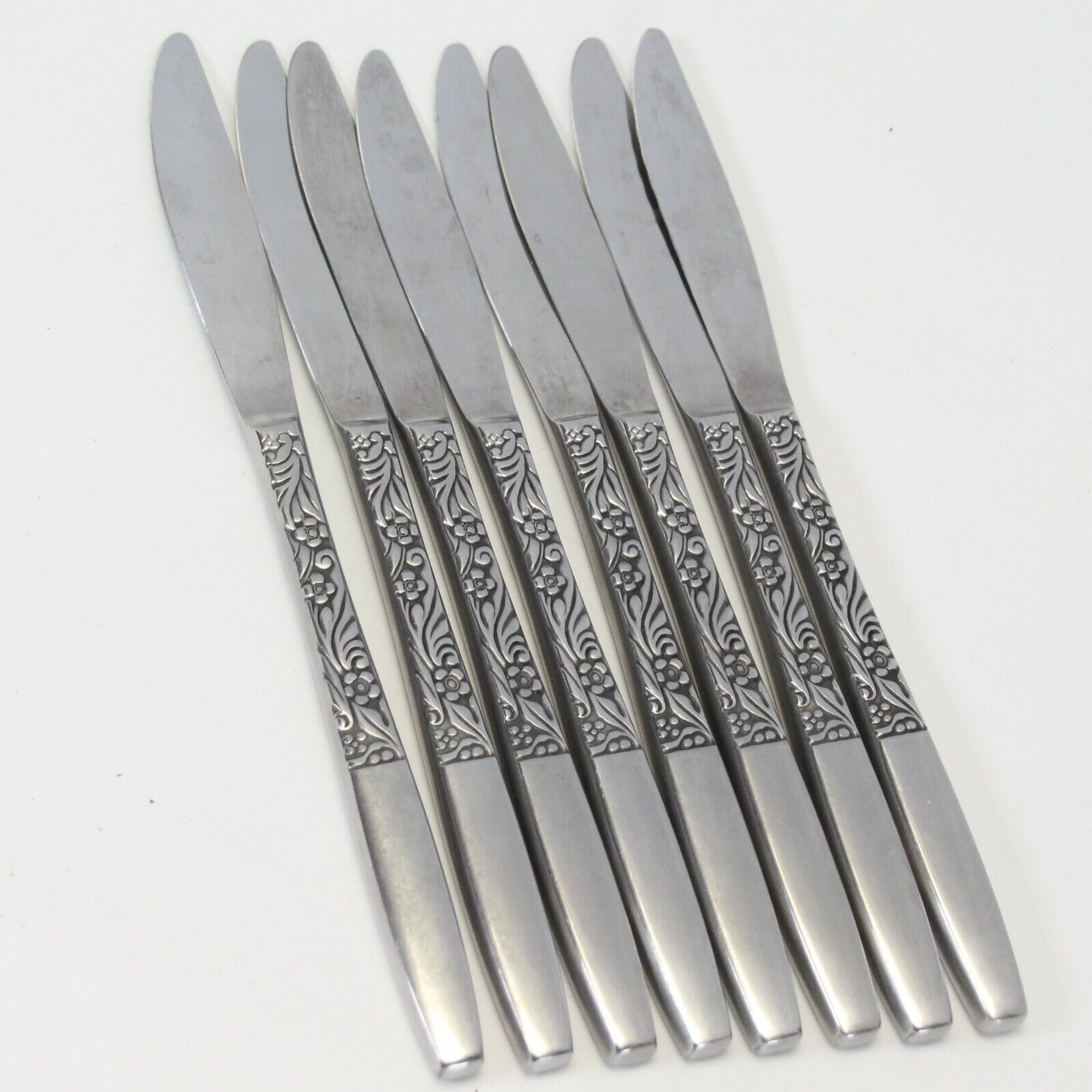 Grand Prix Odyssey Dinner Knives 8-3/4&quot; Forged Japan Stainless Lot of 8 - $19.59