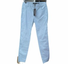 NEW Lafayette 148 Mercer Pants Chinos Womens 2 Blue Tapered Slim Fit Cotton - £58.81 GBP