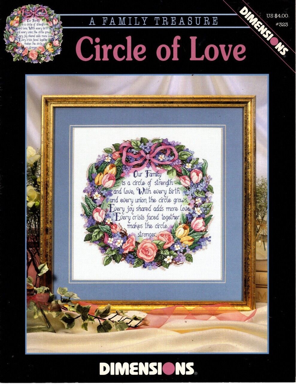 SALE! Hard to Find CIRCLE OF LOVE by Dimensions with Complete Materials - $39.59