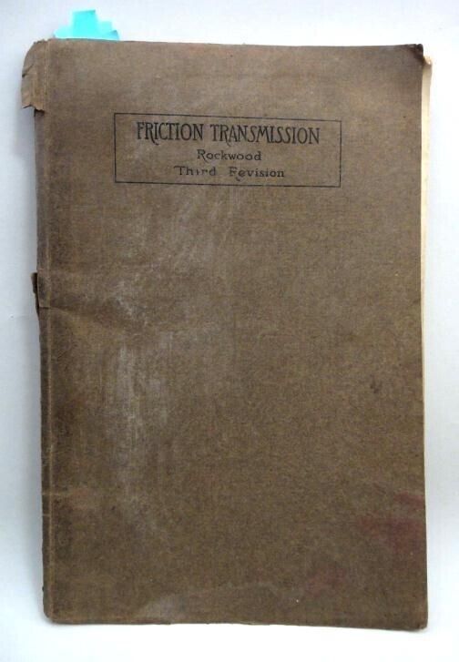 1911 antique FRICTION TRANSMISSION ROCKWOOD catalog w PRICES