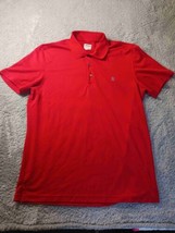 IZOD Golf Mens Performance Polo Shirt Athletic Fit Grid Size L Preppy Casual - $9.79