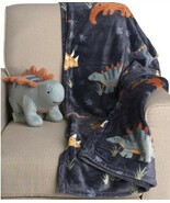Tommy Bahama Plush Dinosaur Stuffed Toy and Fleece Blanket Set - $29.69