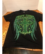 Vintage &quot;Ireland Forever&quot; Celtic Cross-Wings-Size L-T-Shirt - $13.60 CAD