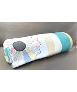 Vintage 1920-30s Circle Dresden Plate Twin Quilt Coverlet Feedsack 80x63... - $194.89 CAD