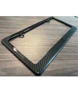 Real/Genuine 100% 3K Woven Carbon Fiber License Plate Frame - £18.49 GBP