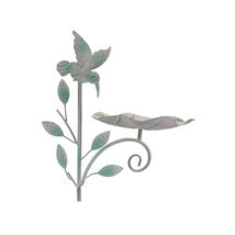 Iron Hummingbird Leaf Bird Feeder Garden Stake (Set of 2) - €96,41 EUR