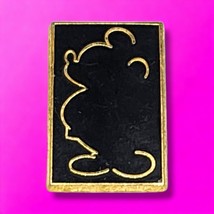 Disneyland Paris Mickey Silhouette Black &amp; Gold LE 1000 Retired Disney Pin - $78.78 MXN