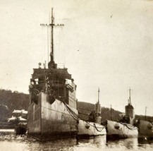 RPPC Navy Ships Military Postcard c1910s WW1 Unknown Harbor Location DWS5C - £55.81 GBP