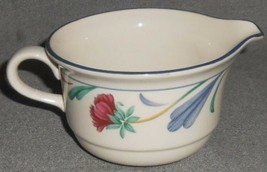Lenox Chinastone Poppies On Blue Pattern 8 Oz Creamer Made In Usa - £9.46 GBP