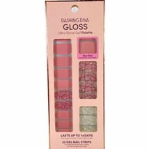NEW Dashing Diva Gloss Ultra Shine Gel Nail Pink Silver Black Geometric Glitter - $13.88