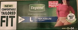 Depend FIT-FLEX Underwear for Women Size: Large - 84Ct - Free Shipping! - $1,489.78 MXN
