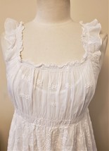 Johnny Was Embroidered White Dress with Slip Sz-L - £255.76 GBP